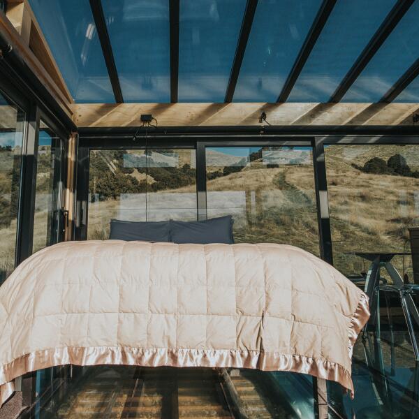 Kahutara PurePod interior uber comfy bed