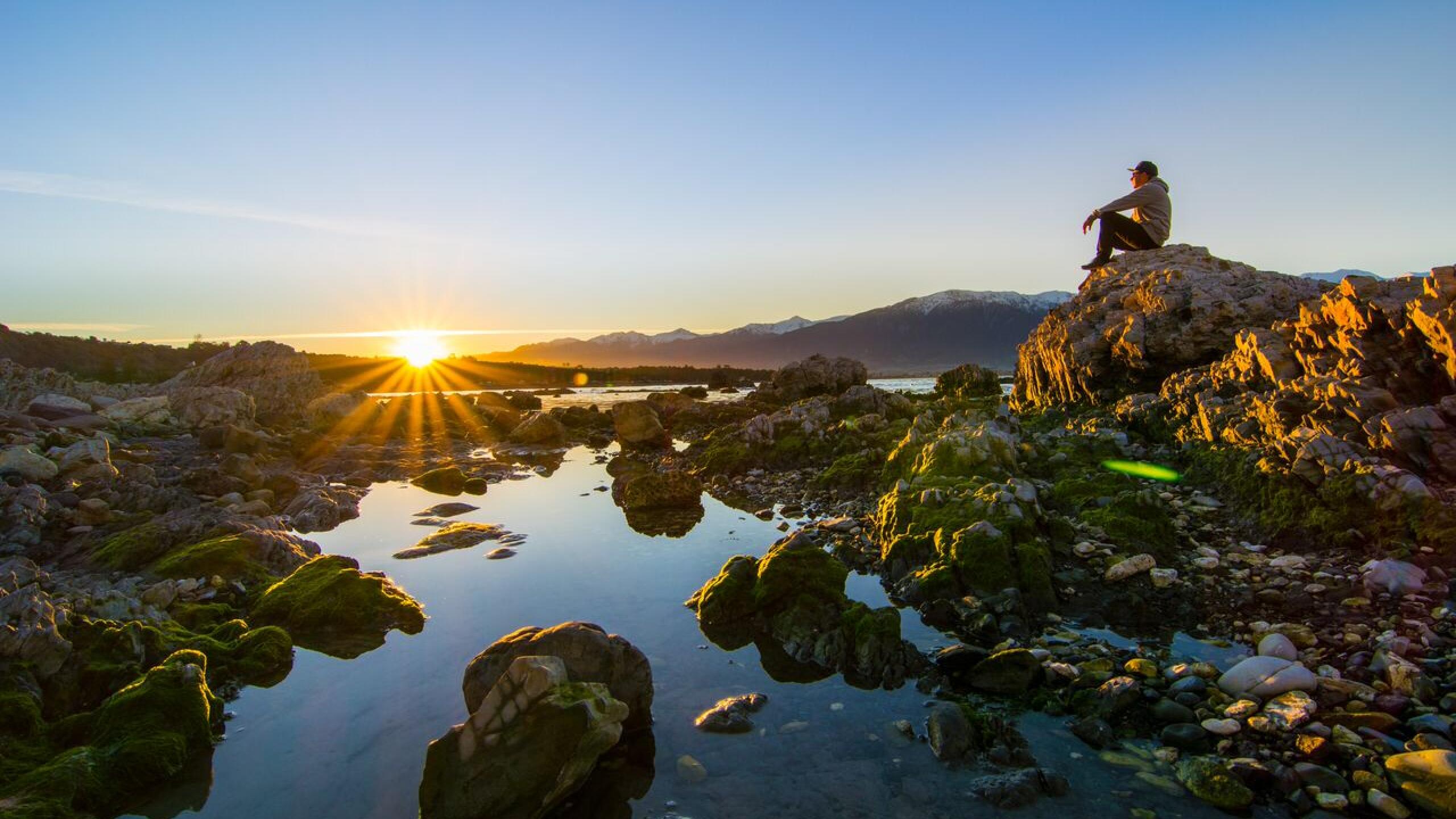 New seabed at sunrise Photo Bare Kiwi