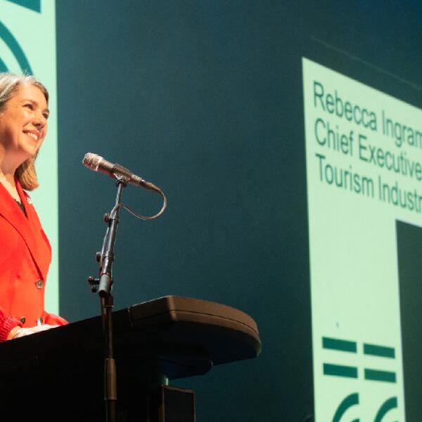 TIA CEO Rebecca Ingram at TRENZ 2023. Photo supplied